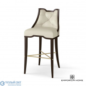 Logan Bar Stool-Walnut-Milk Leather Global Views стул