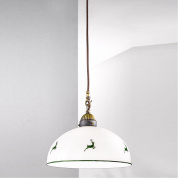 подвесной светильник с латунным куполом