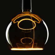 лампа-шар из дымчатого стекла диаметром 200 мм с цоколем E27