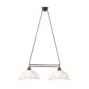 Kolarz NONNA 731.82.71 люстра состаренная латунь длина 75cm высота 25cm мин. высота 35cm макс. высота 100cm 2 лампы e27