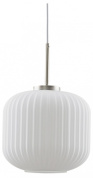 подвесной светильник с гофрированным абажуром белый