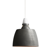 подвесной светильник с куполообразным плафоном из оксидированного алюминия цвета меди