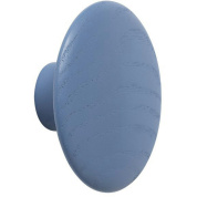 настенный деревянный крючок нежно голубой диаметром 6.5 см