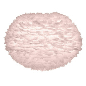 абажур из перьев светло-розового цвета большого размера