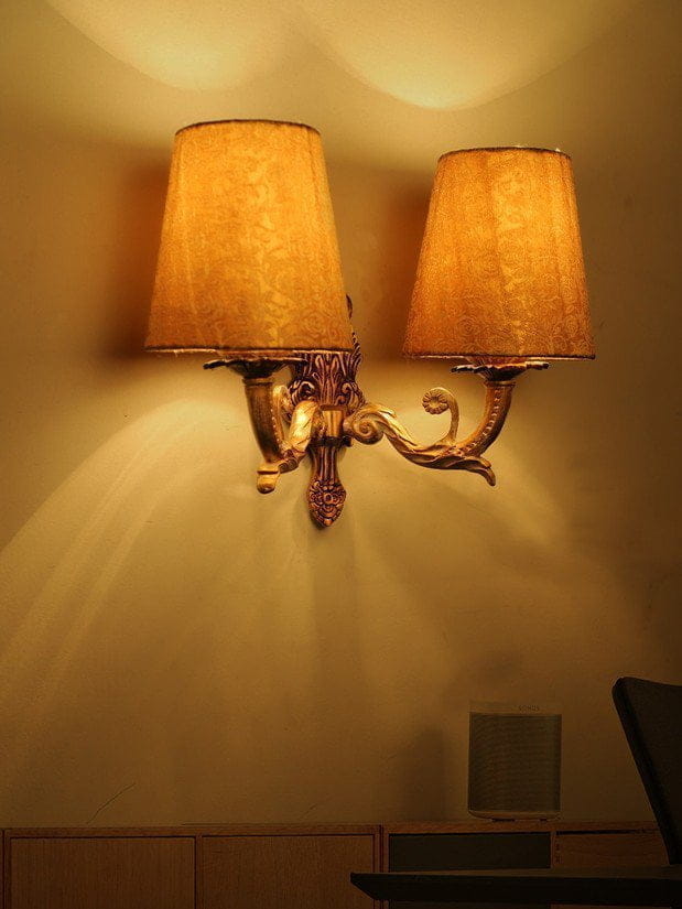 Double shop wall sconce