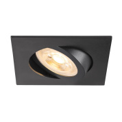 1007372 SLV NEW TRIA® 68 SQUARE светильник встраиваемый для лампы LED GU10 10Вт макс., черный