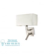 64300 HANNA Nickel wall lamp with LED reader настенный светильник Faro barcelona