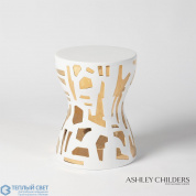 Abstract Stool-Gold/White Global Views стул
