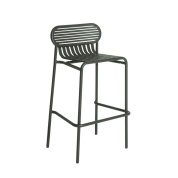 M0745418 La Petite Friture WEEK-END Барный стул садовый металлический зеленый H80