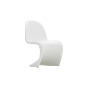 21019604 Panton Vitra Детский стул белый изогнутой формы