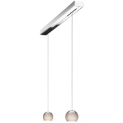 подвесной светильник с тремя прозрачными плафонами