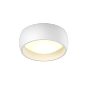 накладной потолочный светодиодный светильник с округлым корпусом и матовым рассеивателем