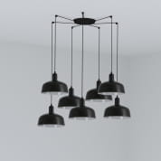 20340-120-7L Faro TATAWIN M 7L Black pendant lamp  черный