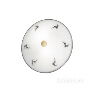 Kolarz Nonna 731.U12.4.133 потолочный светильник состаренная латунь ø32cm высота 7cm 2 лампы e27