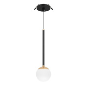 056420 Arlight Светильник SP-BEADS-HANG-BUILT-T-R100-8W Warm3000 (BK-GD, 180 deg, 230V)