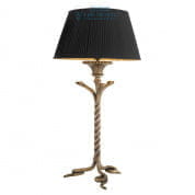 Настольная лампа Rossella из латуни с черным абажуром 111683 Eichholtz