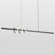 подвесной светильник с продолговатым корпусом и декоративными дугами