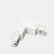L-образный угловой коннектор белый правый для трехфазной трековой системы