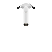 встраиваемый потолочный светильник белый цилиндрической формы