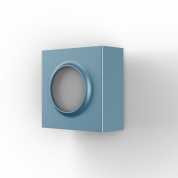 настенный светильник квадратной формы голубого цвета