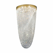 потолочный светильник с хрустальными подвесками в форме купола