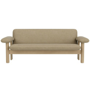 71023-005704 Audo Copenhagen Brasilia 2-местный диван, Дуб/Букле 02 Бежевый