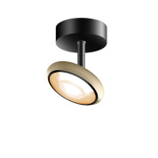 потолочный спот цилиндрической формы в черном корпусе