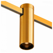 накладной потолочный светильник цилиндрический в золотом корпусе для магнитной трековой системы FARM