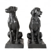 109329 Dogs Pointer & Hound antique bronze finish Set/2 статуя Eichholtz