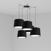 64314-56-5L Faro CONGA Black pendant lamp 5L потолочный светильник матовый черный