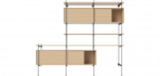 Rod shelf combination 08 Bolia книжный шкаф