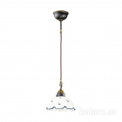 Kolarz Nonna 731.30.17 подвесной светильник состаренная латунь ø20cm высота 22cm мин. высота 32cm макс. высота 172cm 1 лампа e27