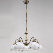 люстра с пятью плафонами в классическом стиле