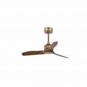 33428WP Faro JUST FAN Old gold/wood ceiling fan 81cm SMART люстра-вентилятор старое золото
