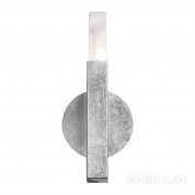 Kolarz Spigolo 6030.60150 настенный светильник сусальное серебро ширина 6cm высота 29.5cm 1 лампа g9