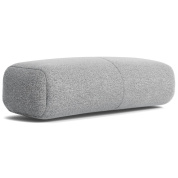 подушка цилиндрическая для кушетки в серой тканевой обивке
