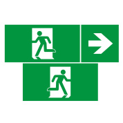 комплект пиктограмм для аварийных потолочных светильников