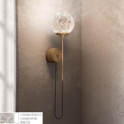 CRISTGLOB-APBICO27K Icone Cristalglob APPLIQUE 9W 2700K BIANCO- SFERA CRISTALLO Накладное бра