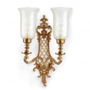 Palatial Double Wall Sconce бра FOS Lighting JaalCast-S-SamaEtch9-WL2