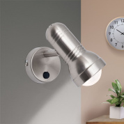 настенный односпотовый светильник с поворотным цилиндрическим модулем