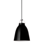 подвесной светильник с черным металлическим плафоном