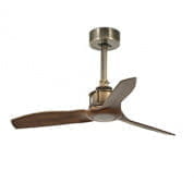 33428 Faro JUST FAN Old gold ceiling fan and wood blades 81cm люстра вентилятор