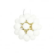 Modern Glass Pendant in Polished Brass with 34 White Halogen Bulbs подвесной светильник Gustavian 506201290