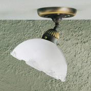 Kolarz Nonna 731.10.73 потолочный светильник состаренная латунь белый ø20cm длина 39cm ширина 39cm высота 19cm макс. высота 39cm 1 лампа e27