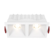 Встраиваемый светильник Alfa LED 3000K 2x10Вт 36° Dim Triac, Maytoni, DL043-02-10W3K-D-SQ-W