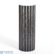 Reflective Column Pedestal-Black Cerused Oak Global Views тумба