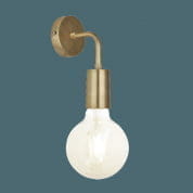 Sleek Edison Wall Light - Brass лампа Industville SL-EWL-B