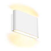 настенный светодиодный светильник вверх вниз с прямоугольным корпусом и двусторонним светораспределением