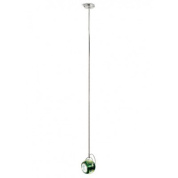 подвесная люстра зеленая с шарообразным плафоном