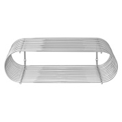 503290004081 CURVA AYTM Современная металлическая полка серебристого цвета высотой 12 см